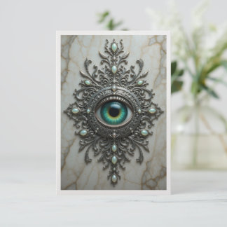All Seeing Eye Brooch Card Dankeskarte