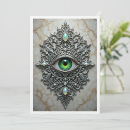 All Seeing Eye Brooch Card Dankeskarte
