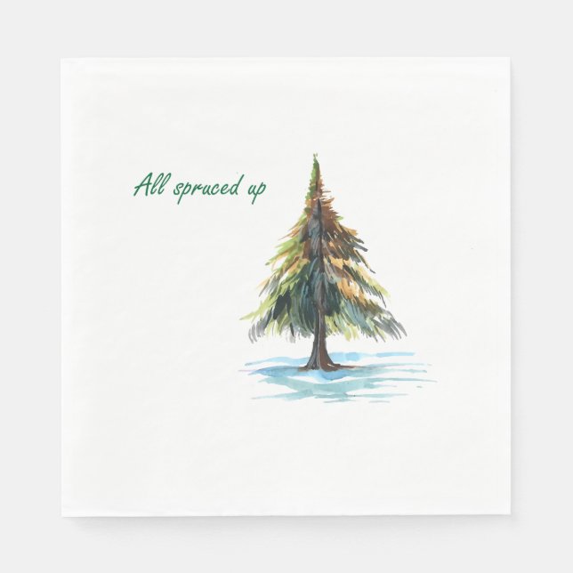 All spruced up serviette (Vorderseite)