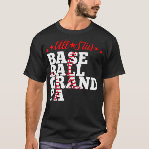 All Star Baseball Großvater Baseball Amriker  T-Shirt