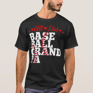 All Star Baseball Großvater Baseball Amriker T-Shirt