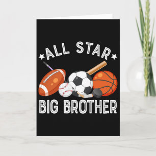 All Star Big Brother des Geburtstags Sketll Fußbal Karte