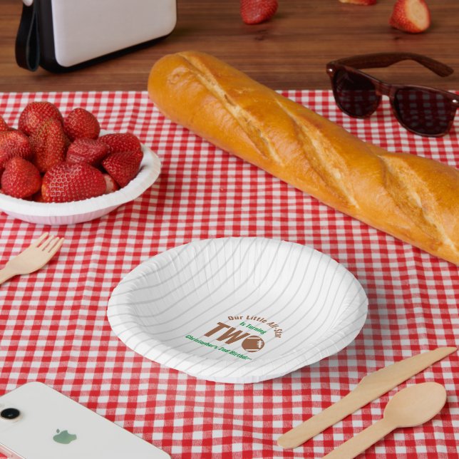 All-Star Fußball 2. Geburtstag Pappteller (Picknick)