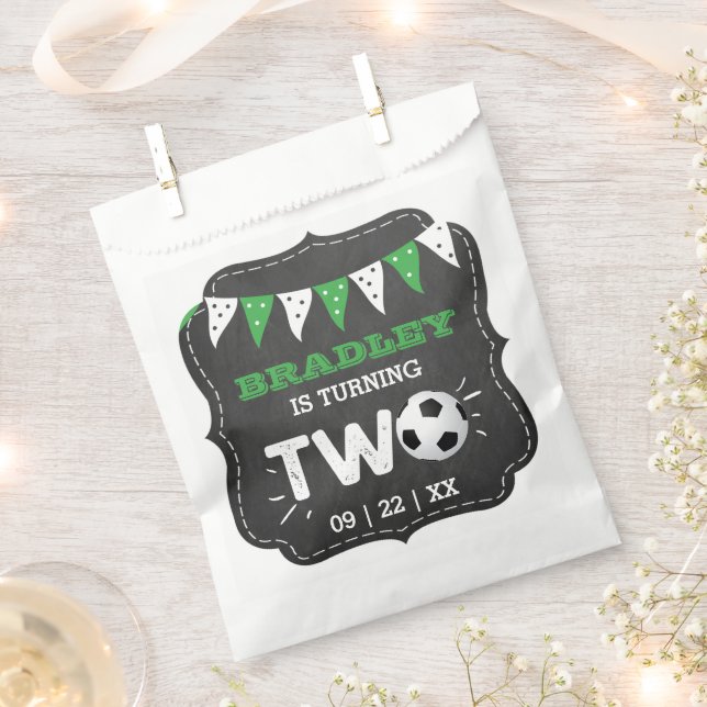 All-Star Fußball Ball 2. Geburtstag Party Geschenktütchen (Ausgeschnitten)