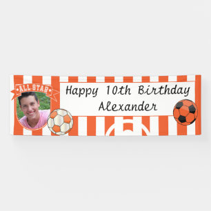 All-Star- Gelegenheits-Fußball-Fahne - Orange Banner