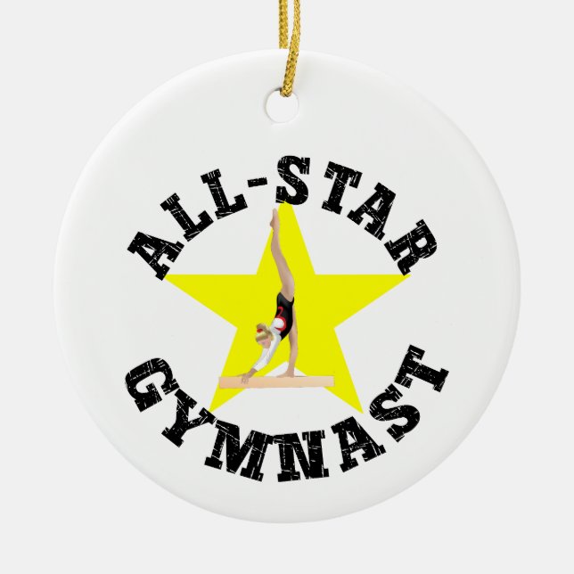 All-Star-Gymnast Keramik Ornament (Vorne)