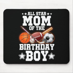 All-Star-Mama des Geburtstagsjungen Sketll Fußball Mousepad