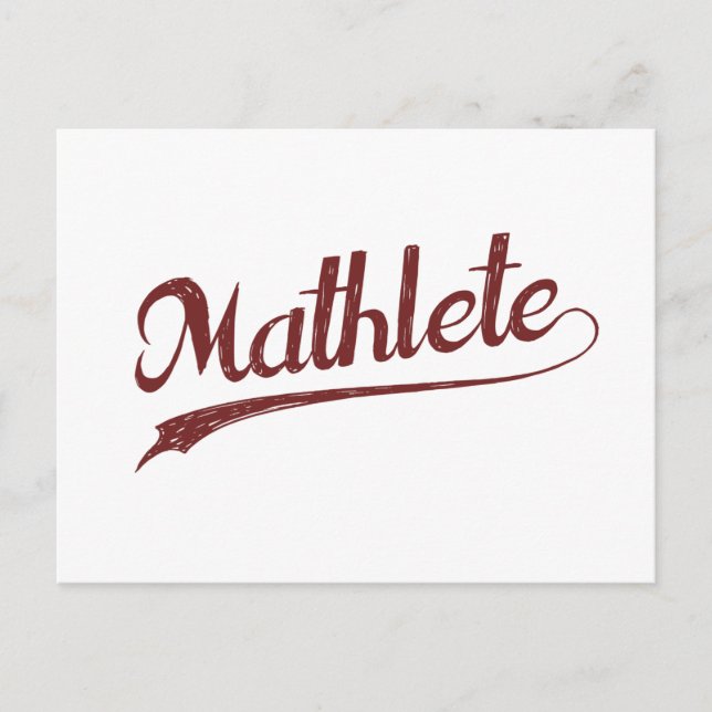 All Star Mathlete Math Athlete Postkarte (Vorderseite)