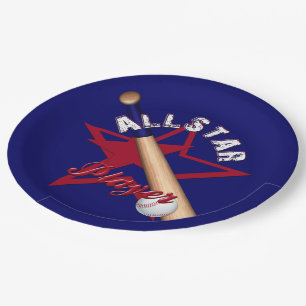 All-Star-Player,Ball Players-Blue Paper-Teller Pappteller