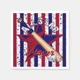All-Star-Player,Ball-Spieler-Striptepete Napkins Serviette