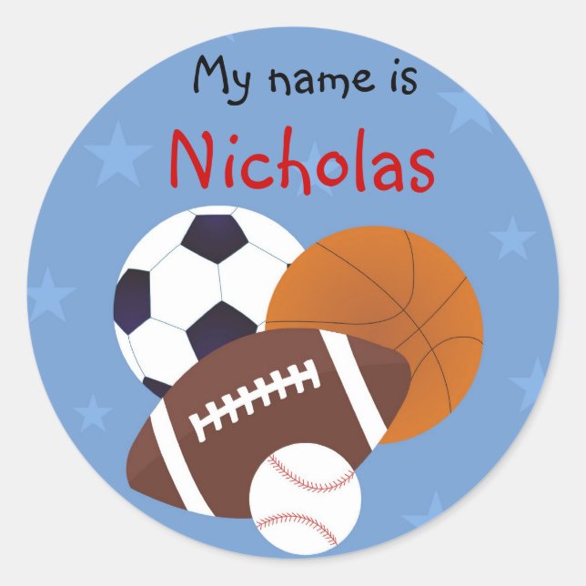 All-Star Runder Aufkleber (Vorderseite)