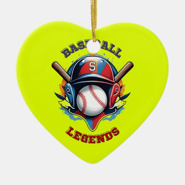 All Star Spirit: Klassischer Baseball Essentials S Keramik Ornament (Vorne)