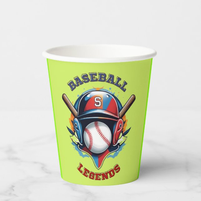 All Star Spirit: Klassischer Baseball Essentials S Pappbecher (Vorderseite)