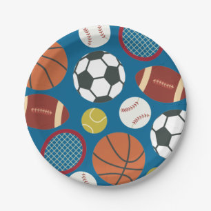 All-Star Sports - Geburtstagspapier-Teller Pappteller
