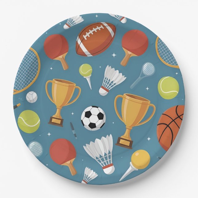 All-Star Sports Medley Party Pappteller (Vorderseite)