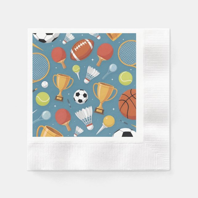 All-Star Sports Medley Party Serviette (Vorderseite)