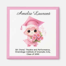 🎓 All text custom Chibi Bloom Graduation Magnet