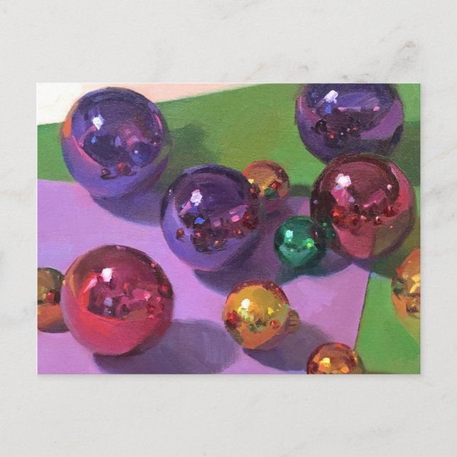 "All That Glitzer" Weihnachtskunst Postkarte (Vorderseite)