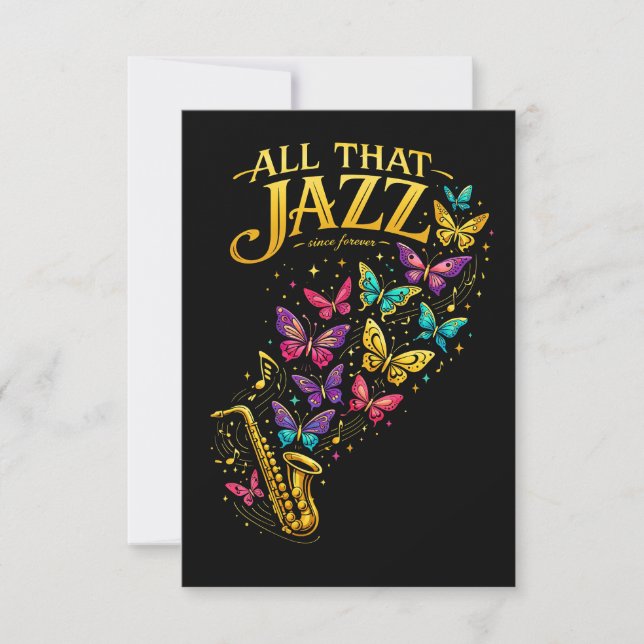 All That Jazz Dankeskarte (Vorderseite)