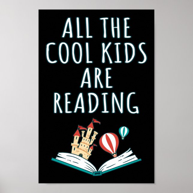 All The Cool Kids Are Reading II Poster (Vorne)