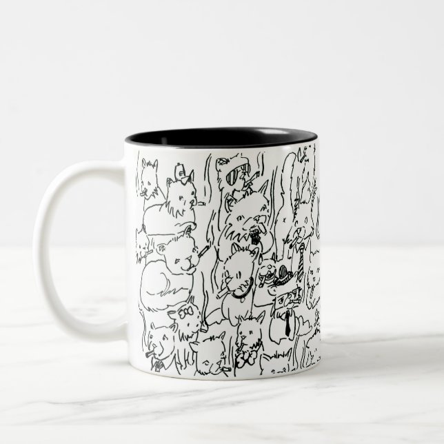 All The Kitties Mug Zweifarbige Tasse (Links)