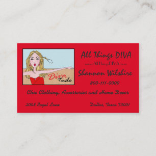 "All Things Diva" Diva Cartes de visite