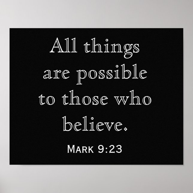 All things Possible -- Art Print Poster (Vorne)