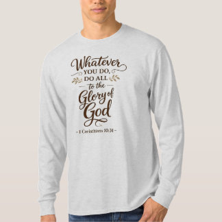 All to the Glory of God Scripture Stickers T-Shirt