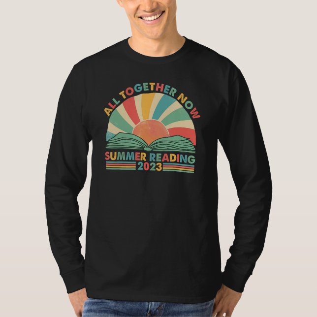 All Together Now Summer Reading 2023 Retro Sun Boo T-Shirt (Vorderseite)