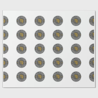 All Virgo Everything Signatur-Muster-Wrap-Papier Geschenkpapier