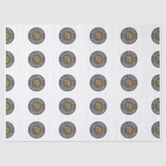 All Virgo Everything Signature Pattern Tissue  Seidenpapier (Vorderseite)
