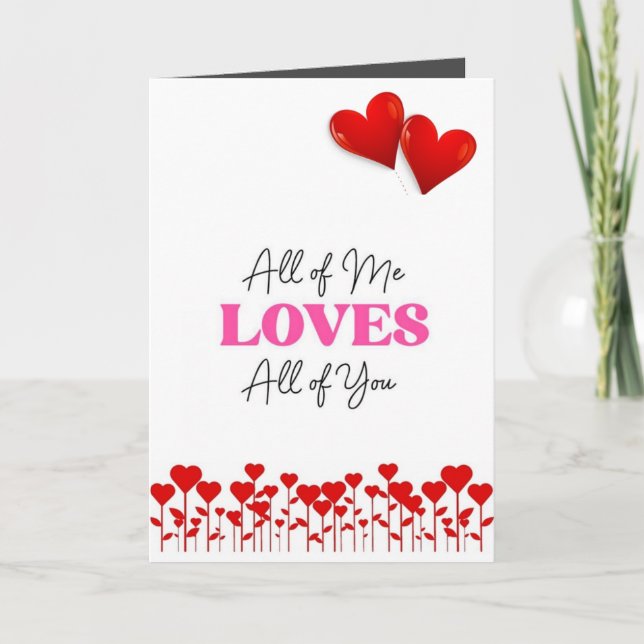 *ALL* VON MIR LIEBEN *ALL* IHRER LIEBE-KARTE KARTE (Vorderseite)