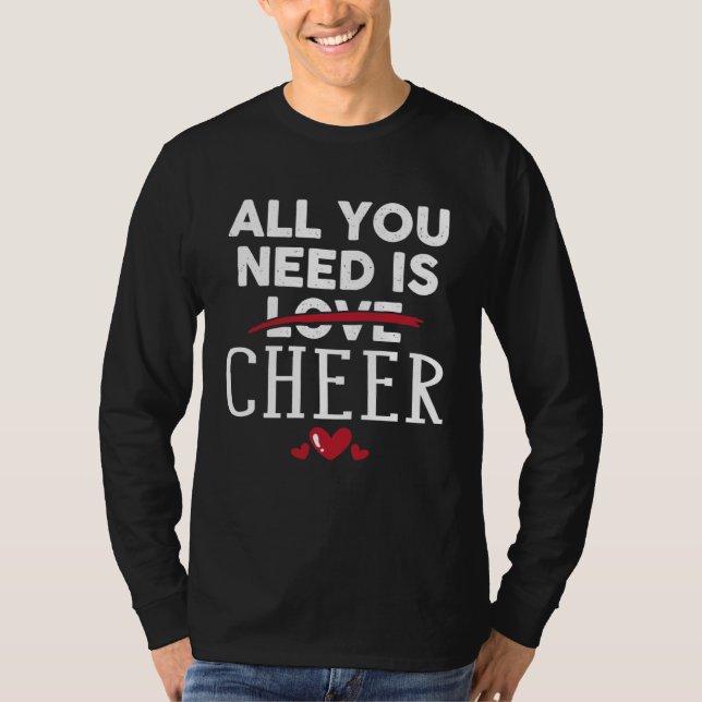 All You Need Is CHEER Valentine Party T-Shirt (Vorderseite)