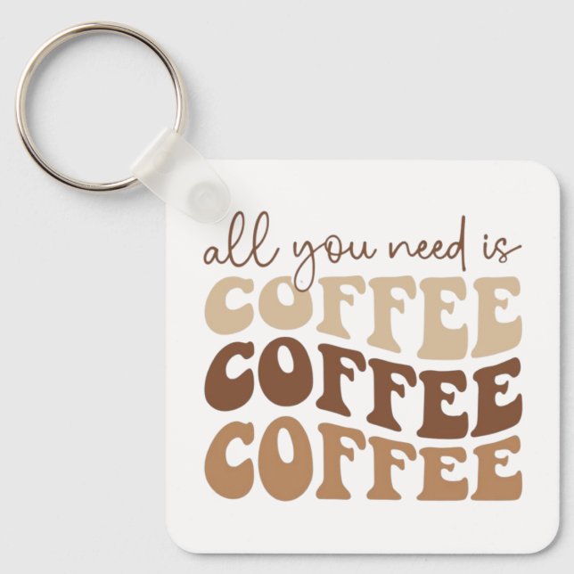 All you need is coffee coffee coffee Keychain Schlüsselanhänger (Vorderseite)