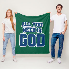 All you need is God Fleecedecke