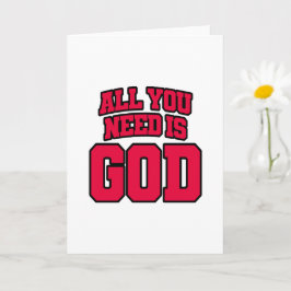 All you need is God Karte