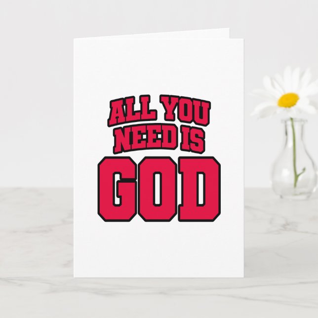 All you need is God Karte (Kleine Pflanze)