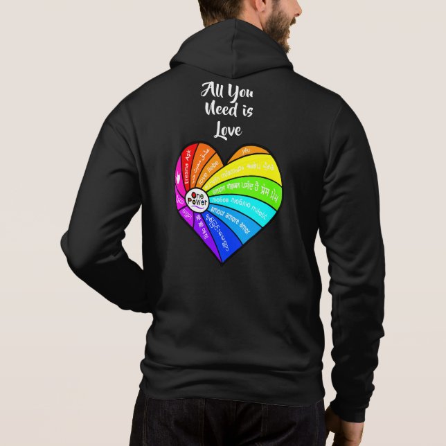 All You Need is Love Hoodie (Rückseite)