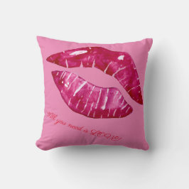 All you need is love motif on throw cushion kissen