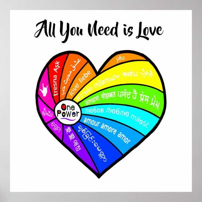 All You Need is Love Poster (Vorne)