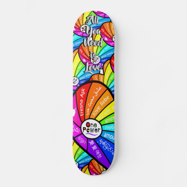 All You Need is Love Skateboard (Vorderseite)