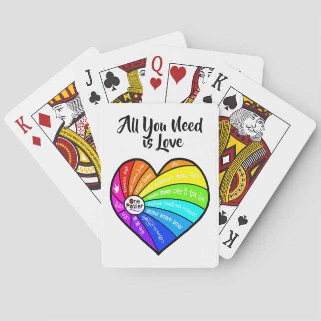 All You Need is Love Spielkarten (Rückseite)