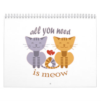 All you need is meow Valentine cats Kalender