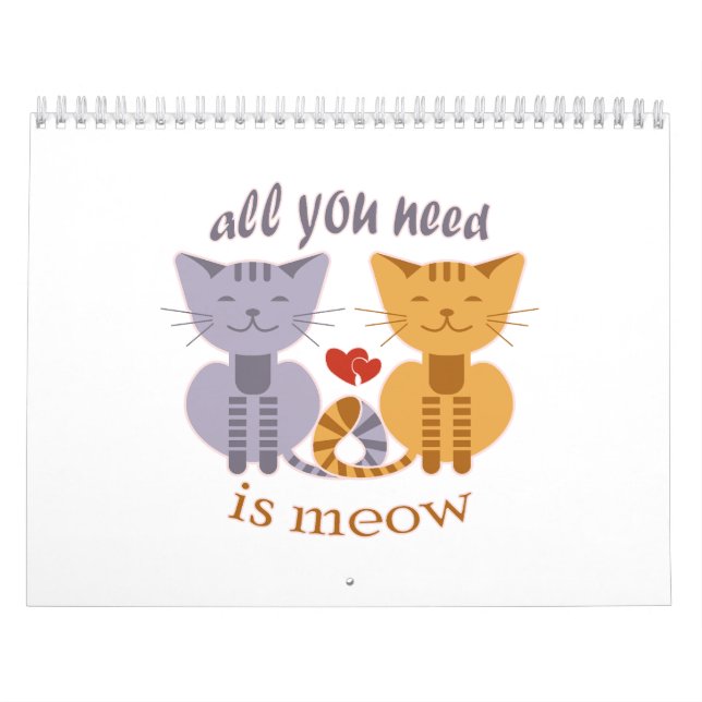 All you need is meow Valentine cats Kalender (Titelbild)