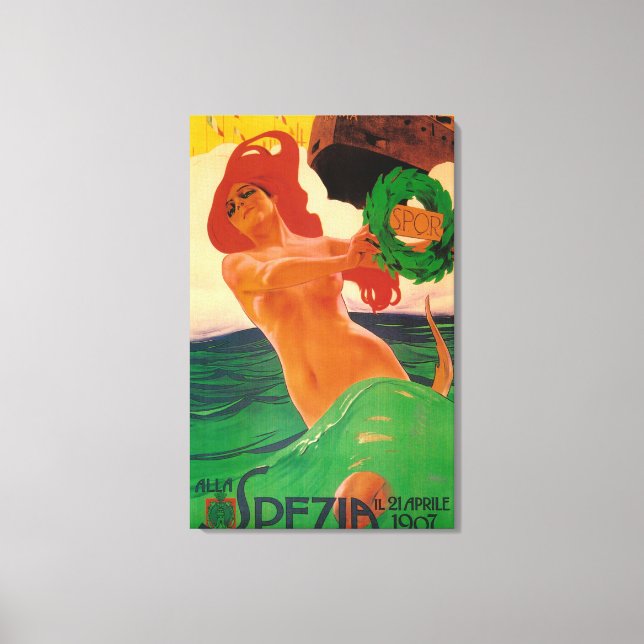 Alla Spezia Werbeplakat Leinwanddruck (Vorderseite)