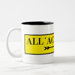 All'Accademia, Venedig, italienischer Zweifarbige Tasse
