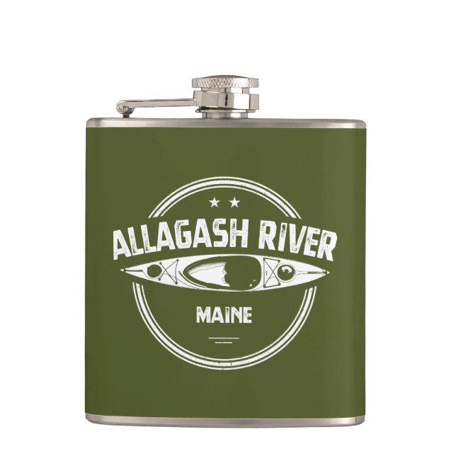 Allagash River Maine Kayak Flachmann (Vorderseite)