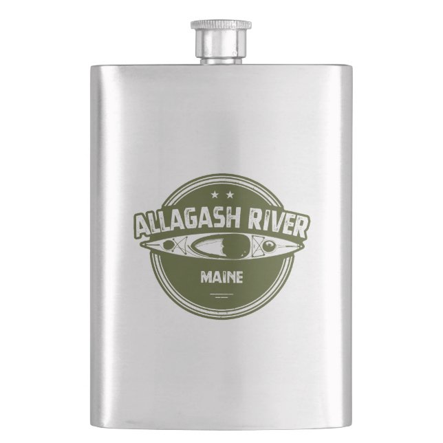 Allagash River Maine Kayak Flachmann (Vorderseite)