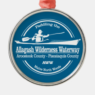 Allagash Wilderness Waterway (SK) Ornament Aus Metall