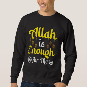 Allah genügt mir Laterne Islamisches Design für Sweatshirt